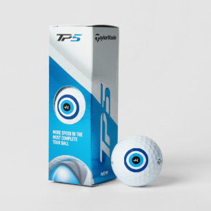 Pelotas De Golf Blue Evil Eye afortunado personalizado Taylor hizo