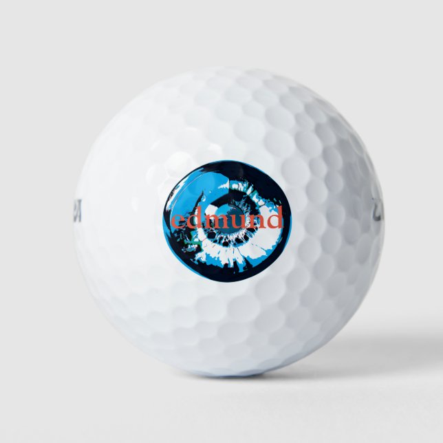 Pelotas De Golf Blue Eye Ball Golf Ball (Anverso)