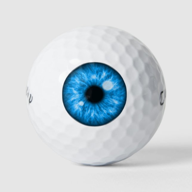 Pelotas De Golf Blue Eye Funny (Anverso)