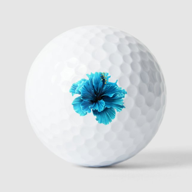 Pelotas De Golf Blue Floral Golf Balls (Anverso)