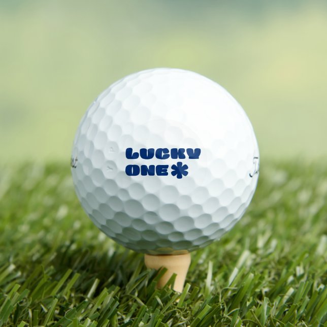 Pelotas De Golf Blue Lucky One Golf Ball (Camiseta in situ)
