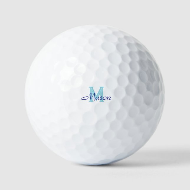 Pelotas De Golf Blue Monogram Mason Golf Balls  (Anverso)