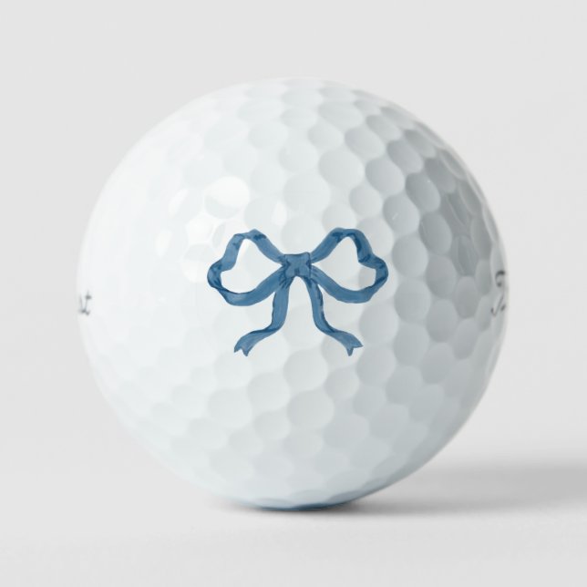 Pelotas De Golf Blue Ribbon Bow  (Anverso)