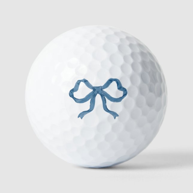Pelotas De Golf Blue Ribbon Bow Golf Ball (Anverso)