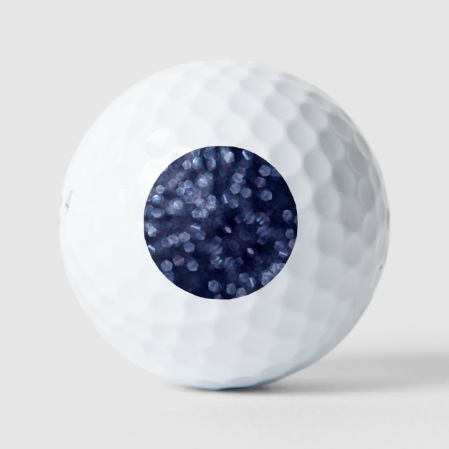 Pelotas De Golf Blue Sparkle Bokeh Lights (Anverso)