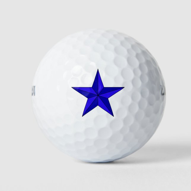 Pelotas De Golf Blue Star Golf Balls (Anverso)