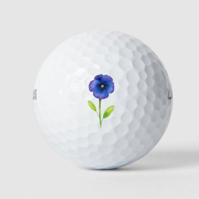Pelotas De Golf Blue Violet Pansy (Anverso)