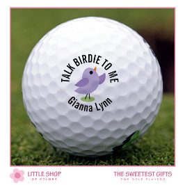 Pelotas De Golf Bluebird sobre el Monograma Verde