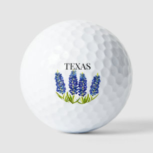 Pelotas De Golf Bluebonnets Texas State Flowe Lupine Watercolor