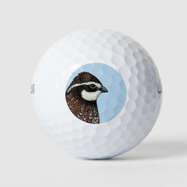 Pelotas De Golf Bobwhite Quail Head (Anverso)