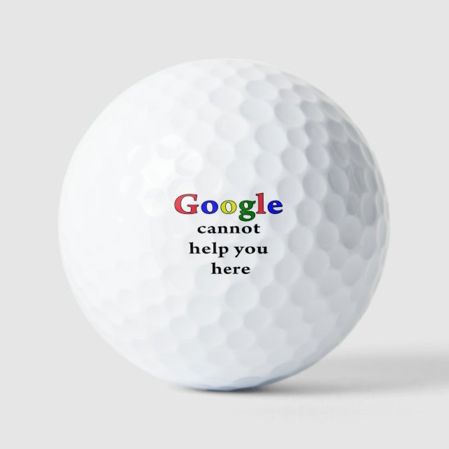 Pelotas De Golf Boda de Google Golf (Anverso)