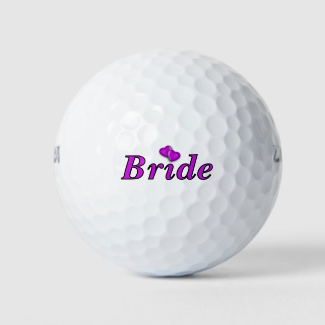 Pelotas De Golf Boda de Novias Simplemente Amor (Anverso)