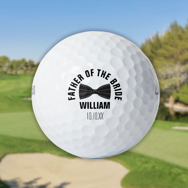Pelotas De Golf Boda de Padrino de Novio Personalizada (Custom Best Man Groomsman Wedding Golf Balls)