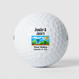 Pelotas De Golf Boda Favor Hawaii Beach Destino Tropical