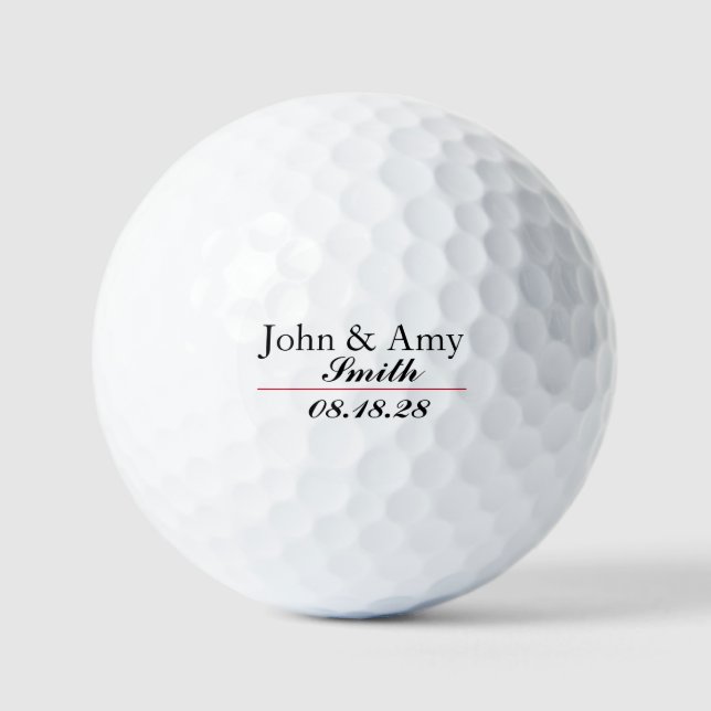 Pelotas De Golf Boda Golf Balls (Anverso)