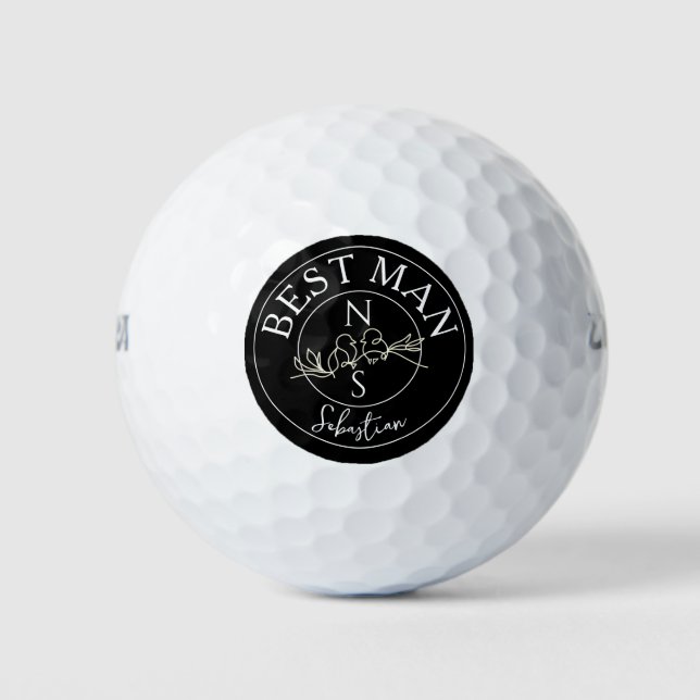 Pelotas De Golf Boda Personalizada (Anverso)