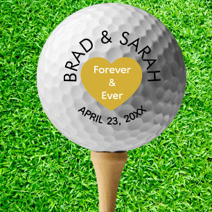 Pelotas De Golf Boda Personalizada con Nombre de Novia y Novio