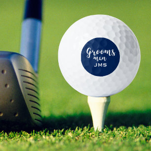 Pelotas De Golf Boda personalizada Groomsman favorece el monograma