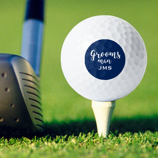 Pelotas De Golf Boda personalizada Groomsman favorece el monograma (Subido por el creador)