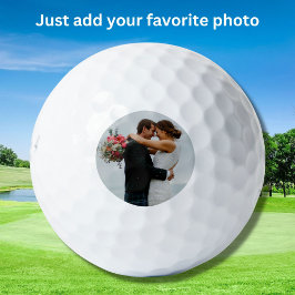 Pelotas De Golf Boda personalizado o foto de Personalizado de aniv