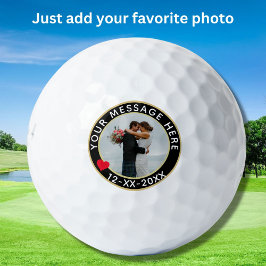 Pelotas De Golf Boda personalizado o foto de Personalizado de aniv