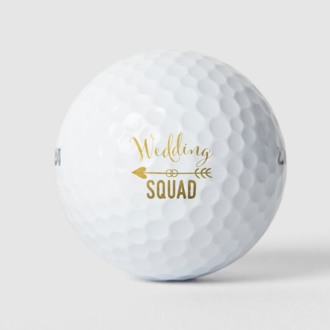 Pelotas De Golf Boda Squad Golf Ball (Anverso)