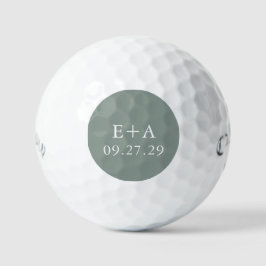 Pelotas De Golf Boda verde de aceituna sabrosa personalizado