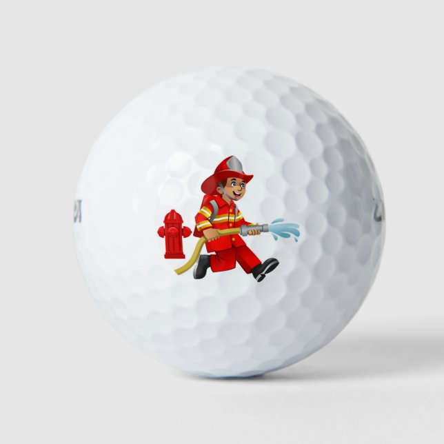 PELOTAS DE GOLF **BOLA DE GOLF FAVORITA DE FIREMAN** (Anverso)