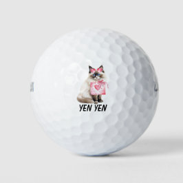 Pelotas De Golf "Bolas de golf para gatos siameses - Perfecto para