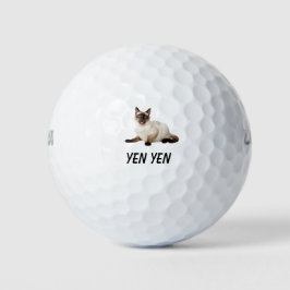 Pelotas De Golf "Bolas de golf para gatos siameses - Perfecto para