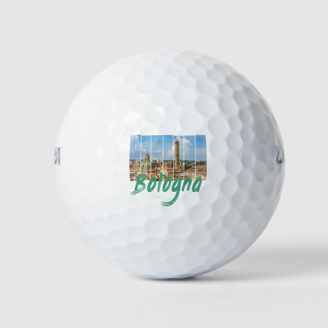 Pelotas De Golf Bologna Emilia-Romagna Italia recuerdo de época (Anverso)