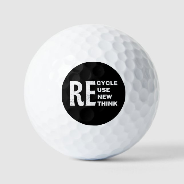 Pelotas De Golf Bolsa de compra reutilizable (Anverso)