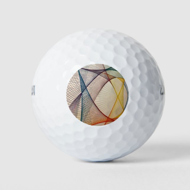 Pelotas De Golf Bolsa de golf de resumen geométrico (Anverso)