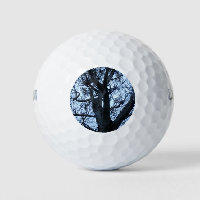 Pelotas De Golf Bolsa de golf de Tree Silhouette Photographo (Anverso)