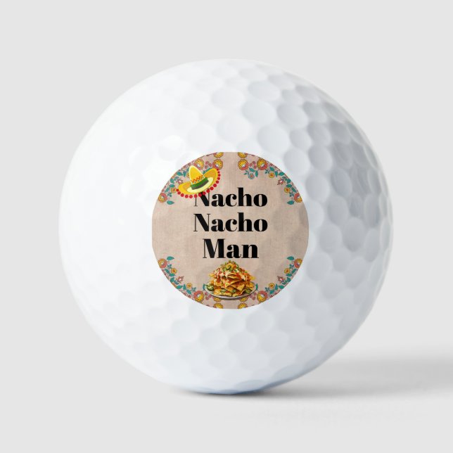 Pelotas De Golf Bolsa de golf Nacho Nacho Man (Anverso)