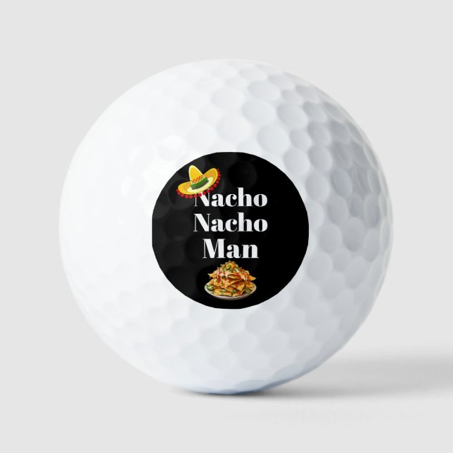 Pelotas De Golf Bolsa de golf Nacho Nacho Man (Anverso)