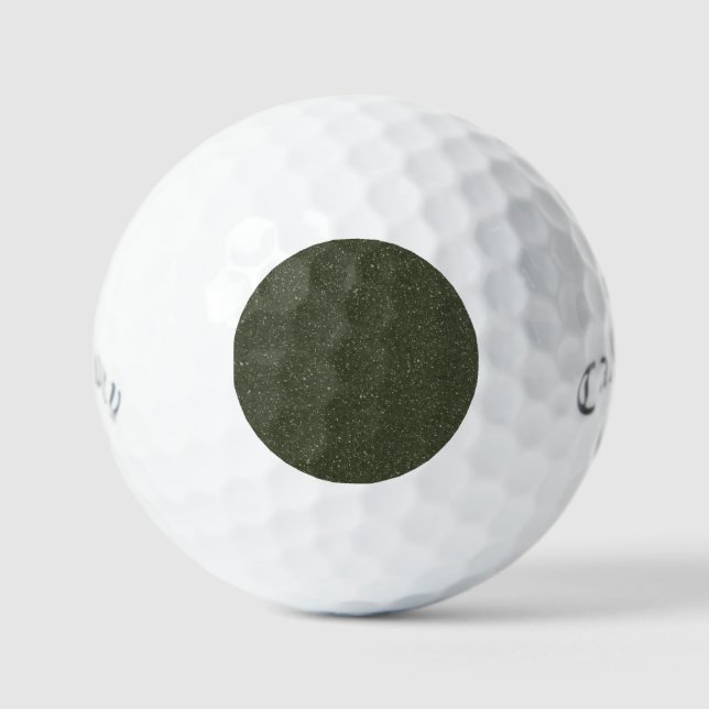 Pelotas De Golf Bolsa de golf Personalizado verde de Moss Textured (Anverso)