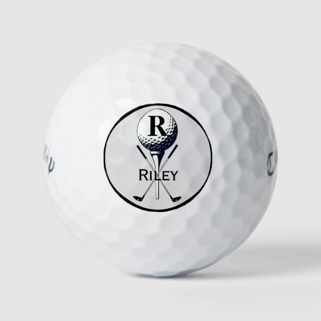 Pelotas De Golf Bolsas de golf de Tee Golf Monogramed (Anverso)