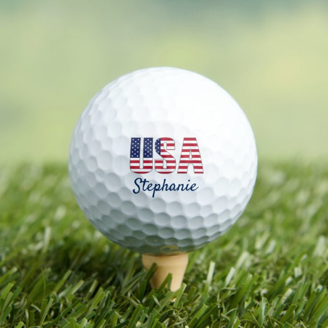 Pelotas De Golf Bolsas de golf Patriotic USA Design (Camiseta in situ)