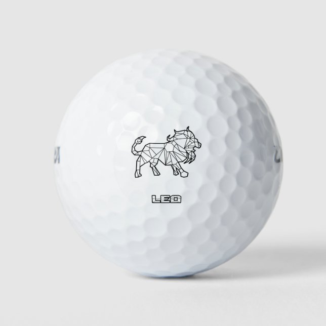 Pelotas De Golf Bolsas de Rótulo Leo Zodiac (Anverso)