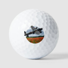 Pelotas De Golf Bombardero De Lancaster Por Un Campo De Adormidera