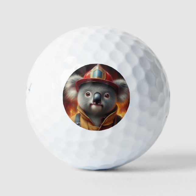 Pelotas De Golf Bombero de Koala (Anverso)