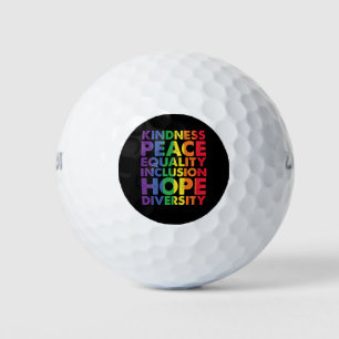 Pelotas De Golf Bondad Paz Igualdad Amor Inclusión Esperanza LGBT