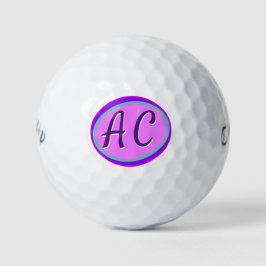 Pelotas De Golf Bonito Grandes y Luminosas Bolsas de Golf Monogram