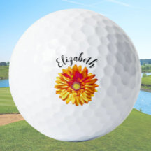 Bonito naranja daisy nombre personalizado de flor