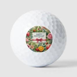 Pelotas De Golf Bonito Pink Green Happy Birday Golf Balls