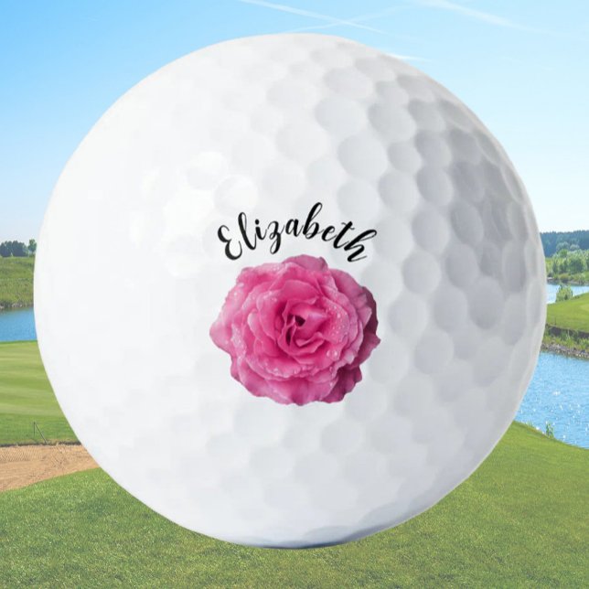 Pelotas De Golf Bonito rosa rosa profundo nombre de costumbre seño (Subido por el creador)