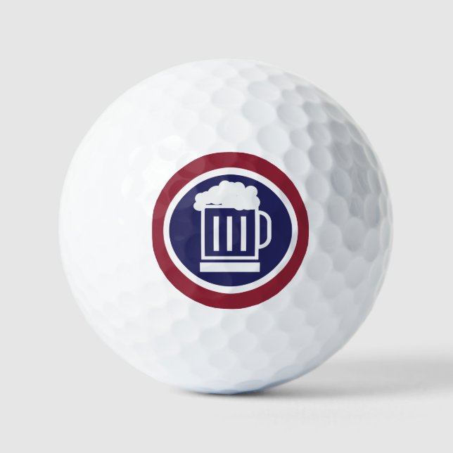 Pelotas De Golf Bonny Beer Golfer Golf Balls (Anverso)