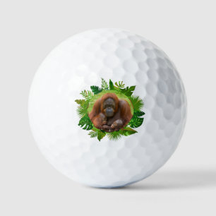 Pelotas De Golf Bono de familia de Orangutan