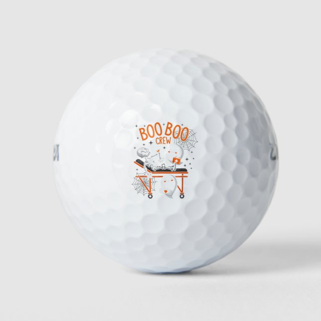 Pelotas De Golf Boo Boo Crew Ghost Médica Paramédico de enfermería (Anverso)